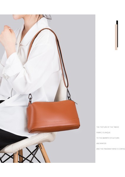 Birinci Katman Dana 2023 Kadın Çantası Bayan Tek Omuz Crossbody Çantası Deri Çantası (Yurt Dışından) fiyatları
