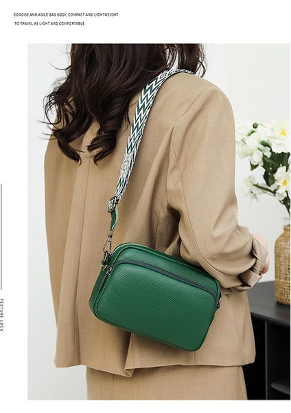 Kadınlar Için Ilk Katman Inek Derisi Çanta 2023 Yeni Moda Basit Çakıllı Omuz Çantası Doku Hakiki Deri Crossbody Küçük Kare Çanta (Yurt Dışından)