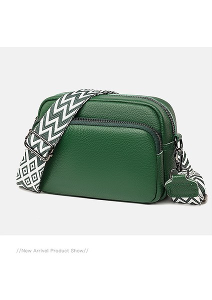 Kadınlar Için Ilk Katman Inek Derisi Çanta 2023 Yeni Moda Basit Çakıllı Omuz Çantası Doku Hakiki Deri Crossbody Küçük Kare Çanta (Yurt Dışından)