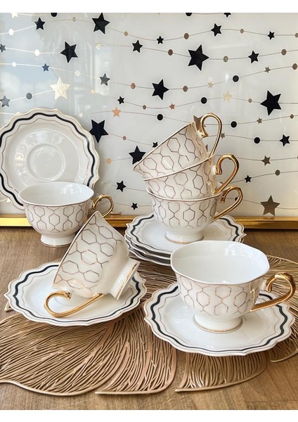 Çay Fincan Takımı Cheerful 6 Kişilik 12 Parça fiyatları