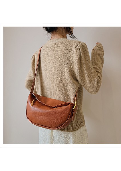 Hakiki Deri Çanta Yeni Moda Geniş Eyer Çantası Göğüs Çantası Inek Derisi Kadın Çantası Yumuşak Deri Omuz Crossbody Çanta (Yurt Dışından) indirimleri