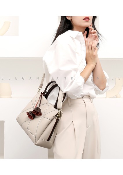 Çanta Kadın Çanta 2023 Yeni Tek Omuz Crossbody Çanta Avrupa ve Amerikan Moda Büyük Kapasiteli Tote Çanta (Yurt Dışından) modelleri