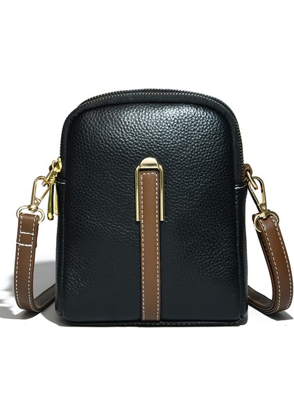 Birinci Katlı Dana Cep Telefonu Çantası Kadın Crossbody Çantası Küçük Çanta 2023 Yaz Yeni Deri Kabuk Çantası Mini Omuz Çantası (Yurt Dışından)