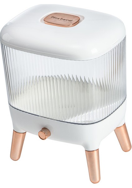 Yeni Hafif Lüks Altın Kaplama Pirinç Kutusu Mutfak Mühürlü Preslenmiş Depolama Pirinç Kovası Ev Tipi Nem Geçirmez ve Böcek Geçirmez Otomatik Pirinç Kovası 10KG (Yurt Dışından)