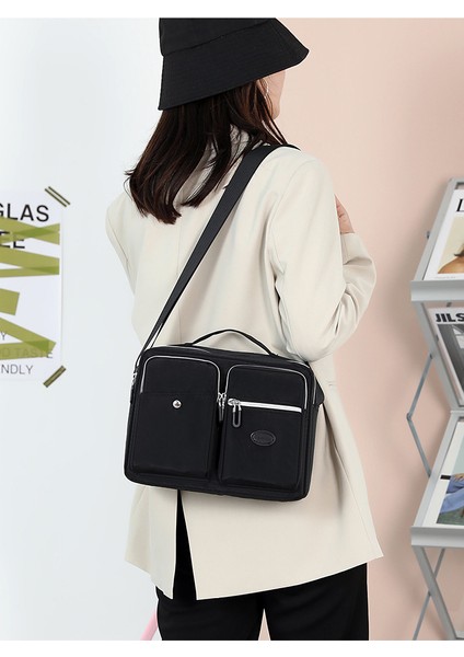 Bayan Büyük Kapasiteli Omuz Çantası Su Geçirmez Sıçramasına Dayanıklı Naylon Kumaş Çapraz Omuz Çantası Açık Eğlence Çantası (Yurt Dışından) fiyatları