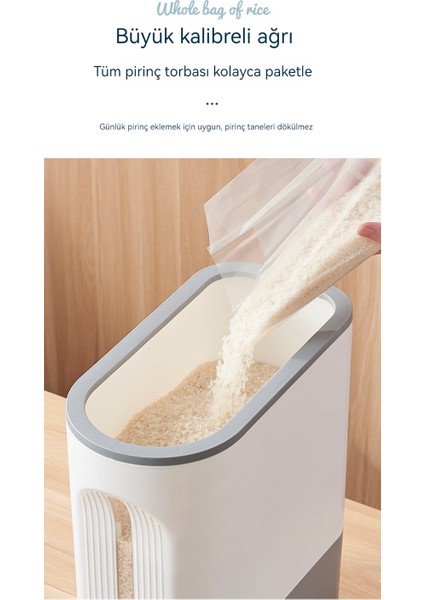 Dikiş Tipi Ev Tipi Pirinç Kovası Mühürlü Böcek Geçirmez ve Neme Dayanıklı Dar Kenarlı Tahıl Depolama Kovası Basılı Pirinç Saklama Kutusu Pirinç Silindir 10KG (Yurt Dışından) fiyatları