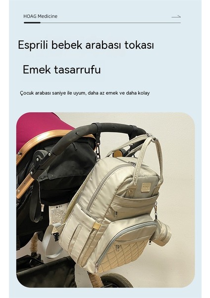 Çok Fonksiyonlu Anne Çantası Omuz Sırt Çantası Kadın Hamile Anne Bebek Çantası Bebek Pedleri ile Üç Parçalı Takım Büyük Kapasiteli Anne Çantası (Yurt Dışından) fırsatları