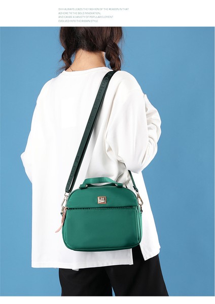 Sonbahar Yeni Büyük Kapasiteli Omuz Çantası Su Geçirmez Naylon Çok Katmanlı Messenger Çanta Kadın Moda Çanta (Yurt Dışından) modelleri