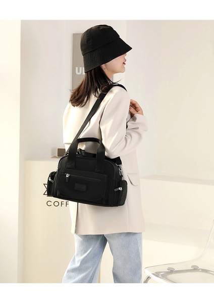 Yeni Kadın Moda Moda Omuz Çantası Büyük Kapasiteli Su Geçirmez Naylon Sırt Çantası Çok Katmanlı Banliyö Messenger Çanta (Yurt Dışından) fiyatları