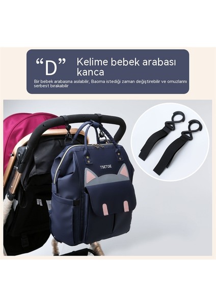 Omuz Sırt Çantası Anne ve Bebek Çantası Büyük Kapasiteli Çok Fonksiyonlu Anne Çantası Karikatür Bebek Çantası Isı Yalıtım Su Geçmezliği Çanta Kadın Çantası Seyahat (Yurt Dışından) fiyatları