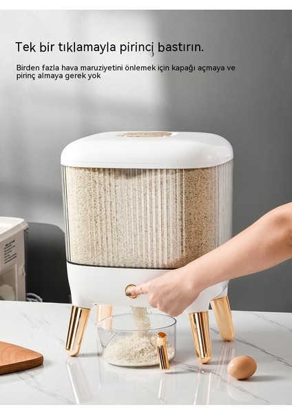 Ölçüm Için Preslenmiş Ev Tipi Pirinç Kovası Böcek Geçirmez ve Neme Dayanıklı Sızdırmaz Pirinç Saklama Kutusu Sızdırmaz Pirinç Saklama Kutusu 10KG Pirinç Saklama Kabı 10KG (Yurt Dışından) indirimleri