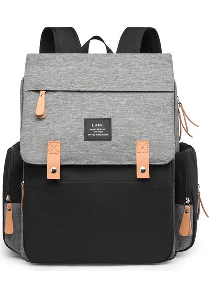 Moda Anne Çanta 2023 Yeni Çok Fonksiyonlu Büyük Kapasiteli Sırt Çantası Çift Omuz Anne Çanta Seyahat Sırt Çantası (Yurt Dışından)