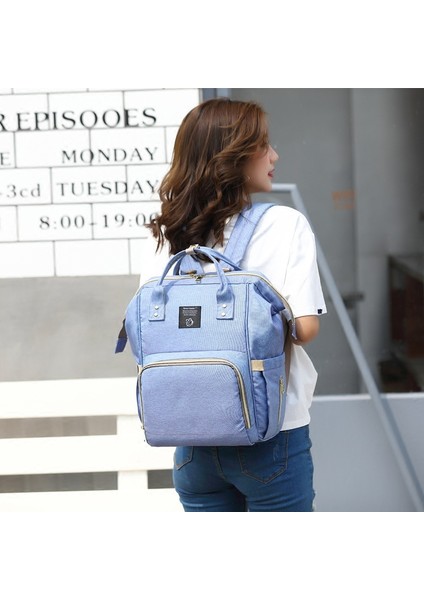 Mumya Çantası Sırt Çantası Bebek Bezi Çantası Yükseltilmiş Çok Fonksiyonlu Anne Bebek Çantası (Yurt Dışından) indirimleri