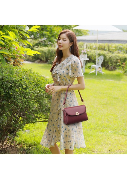 Çanta 2023 Yeni Moda Orta Yaşlı Anne Crossbody Çanta Bayan Vahşi Katı Renk Küçük Kare Çanta Tek Omuz Yumuşak Deri Kadın Çanta (Yurt Dışından) fiyatları