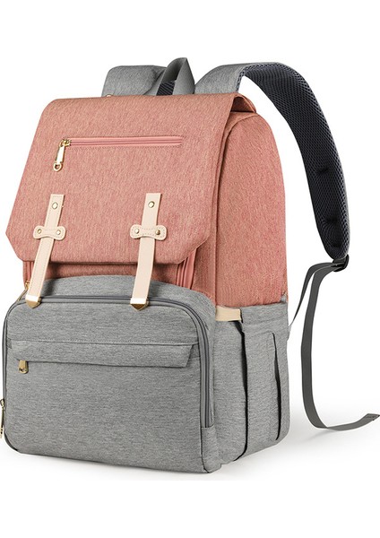 Yeni Omuz Mumya Çanta USB Şarj Çok Fonksiyonlu Su Geçirmez Anne Çanta Süt Depolama Yalıtımı Çanta Büyük Kapasiteli Anne Bebek Çanta (Yurt Dışından)