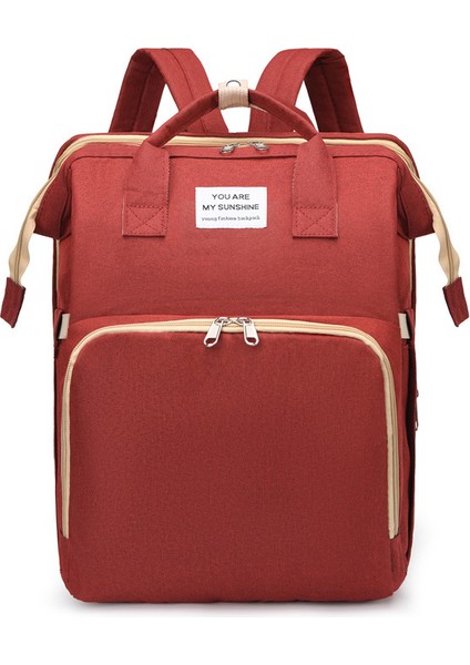 Yatak Çantası Mumya Çantası Taşınabilir Süt Saklı Termometreli Çanta 2023 Yeni Baoma Essential Seyahat Omuz Sırt Çantası (Yurt Dışından)