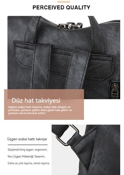 Çanta Büyük Kapasiteli Bayan Sırt Çantası Omuz Çantası Kadın Çanta Vintage Sırt Çantası Kadın Bags (Yurt Dışından) modelleri