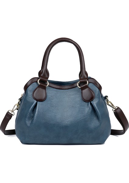 Çanta 2023 Yeni Kadın Çanta Avrupa ve Amerikan Retro Büyük Kapasiteli Crossbody Çanta Rahat Basit El Çantası (Yurt Dışından)