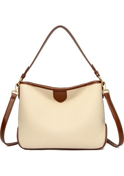 Çanta Büyük Kapasiteli Kadın Çantası 2023 Yeni Vintage Bayan Omuz Çantası Moda Banliyö Crossbody Çantası (Yurt Dışından)