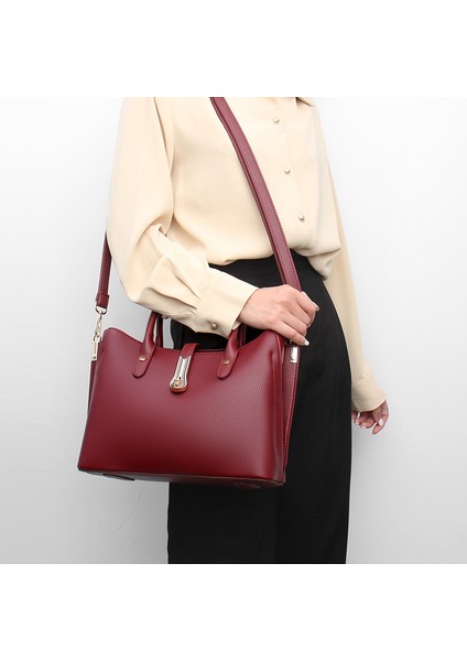 Bayan Büyük Çanta 2023 Yeni Avrupa ve Amerikan Moda Büyük Kapasiteli Tek Omuz Çapraz Taşıma Çantası (Yurt Dışından) modelleri