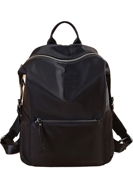 Yeni Unisex Oxford Kumaş Minimalist Sırt Çantası Su Geçirmez Büyük Kapasiteli Düz Seyahat Okul Çantası (Yurt Dışından)