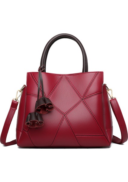 Çanta Kadın Çanta 2023 Yeni Tek Omuz Crossbody Çanta Avrupa ve Amerikan Moda Büyük Kapasiteli Tote Çanta (Yurt Dışından)