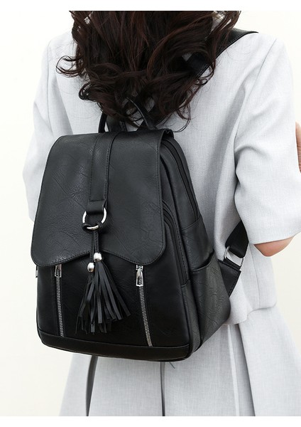 Backpack Bag Sırt Çantası Kadın Yeni Rahat Vahşi Küçük Sırt Çantası Kadın Bayan Sırt Çantası (Yurt Dışından) fiyatları