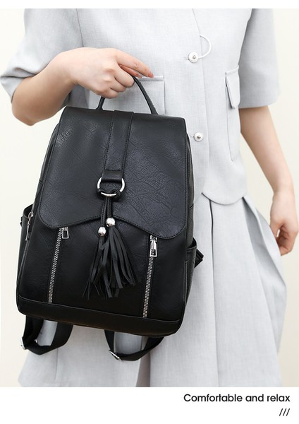 Backpack Bag Sırt Çantası Kadın Yeni Rahat Vahşi Küçük Sırt Çantası Kadın Bayan Sırt Çantası (Yurt Dışından) modelleri
