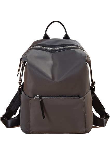 Yeni Unisex Oxford Kumaş Minimalist Sırt Çantası Su Geçirmez Büyük Kapasiteli Düz Seyahat Okul Çantası (Yurt Dışından)