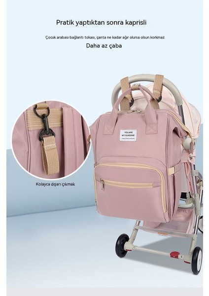 Anne Çantası Büyük Kapasiteli Yaz Yeni Hafif Basit Moda Kore Versiyonu Anne ve Bebek Malzemeleri Saklama Çantası (Yurt Dışından) fırsatları