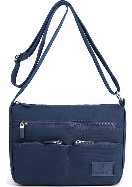 Crossbody Çanta Kadın 2023 Yeni Moda Moda Omuz Çantası Rahat Vahşi Su Geçirmez Sırt Çantası Büyük Kapasiteli Çok Katmanlı Çanta (Yurt Dışından)