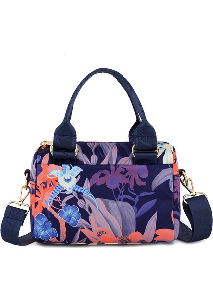 Edebiyat ve Sanat 2023 Yeni Moda Tek Omuz Kadın Çantası Moda Baskılı Anne Çantası Büyük Kapasiteli Taşınabilir Crossbody Çantası (Yurt Dışından)