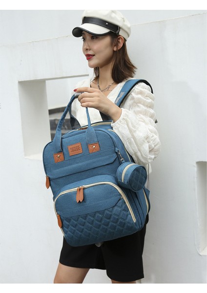 Bebek Karyolası Anne Çantası Çok Fonksiyonlu Güneşlik Cibinlik Bebek Çantası Yatak USB Şarj Anne Çantası (Yurt Dışından) fiyatları