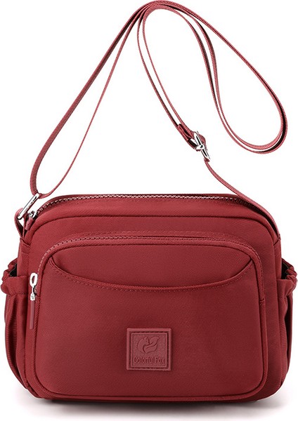 Bayanlar Taşınabilir Cep Telefonu Çantası Japon Tarzı Basit Çok Katmanlı Omuz Çantası Moda Trendi Crossbody Çanta (Yurt Dışından)