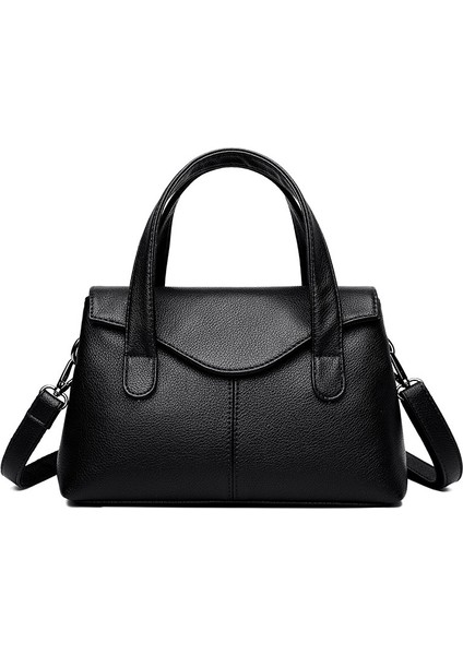 Bayan Çanta 2023 Yeni Kore Moda Çanta Kadın Üst Düzey Rahat Yumuşak Deri Çanta Mizaç Crossbody Çanta (Yurt Dışından)