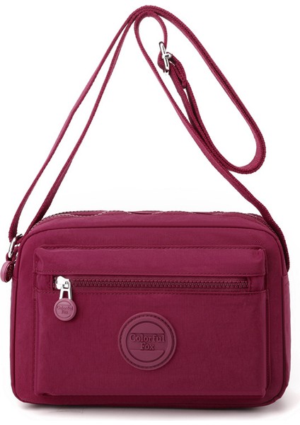 Yeni Makaron Renkli Omuz Çantası Bayan Moda Trend Crossbody Çanta Çok Katlı Cep Telefonu Çantası (Yurt Dışından)