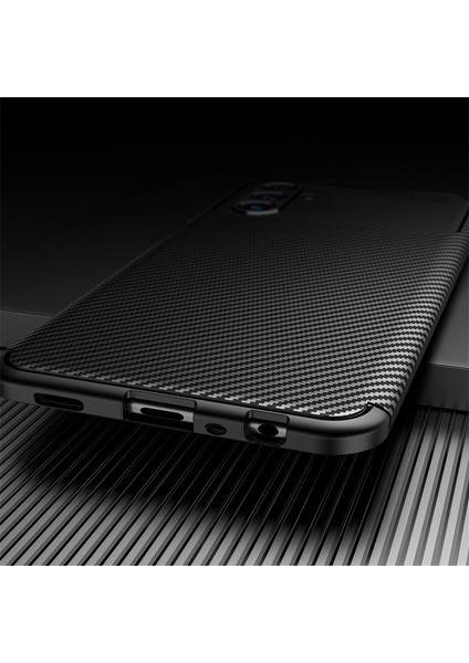 Samsung Galaxy M34 Kılıf Karbon Desenli Kamera Korumalı Yumuşak Negro Silikon Renk Atmaz Armor
