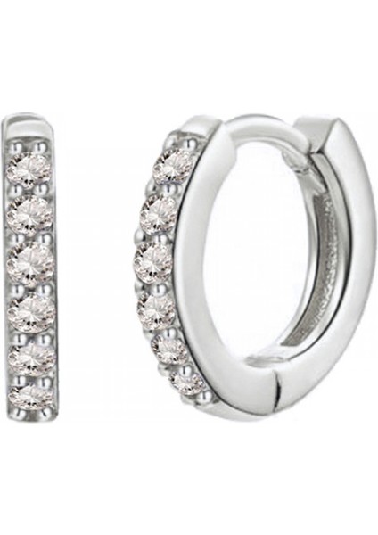 Yapay Elmas Halka Küpeler Altın Kaplama Pirin? Küpeler Kristal Fit Menteşe Küpeler Gümüş? (Yurt Dışından)