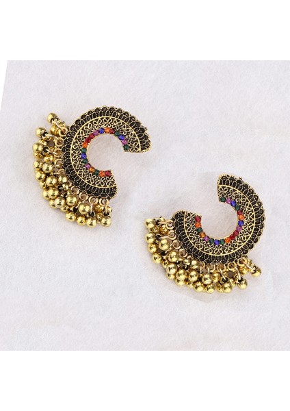 Rechicgu Etnik Bali Jhumka Jhumki Lotus Meksika Çingene Dangle Küpe Geleneksel Kulak Çıtçıt (Yurt Dışından) fiyatları