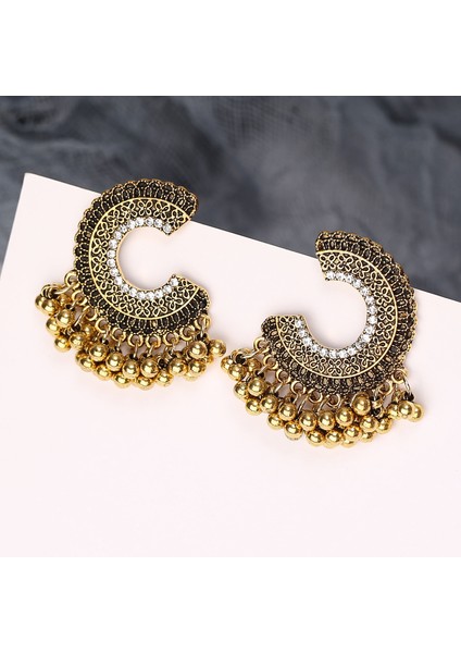 Rechicgu Etnik Bali Jhumka Jhumki Lotus Meksika Çingene Dangle Küpe Geleneksel Kulak Çıtçıt (Yurt Dışından) fiyatları