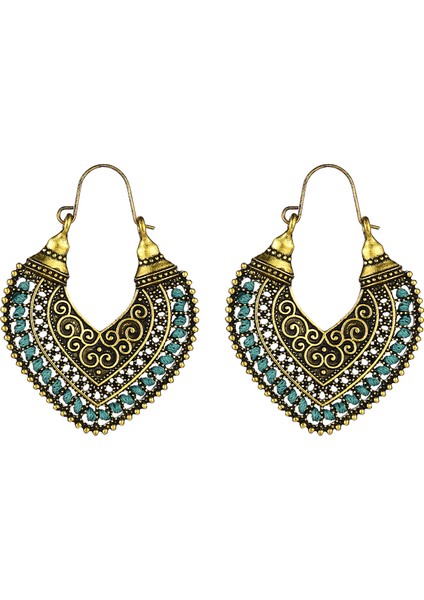 Vintage Boho Küpe Ajur Oyma Küpe Bayanlar Kızlar Tribal Hollow Çiçek Küpe (Yurt Dışından)