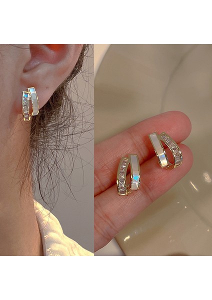 Kadınlar Için Rhinestone Kristal Saplama Küpe (Yurt Dışından)