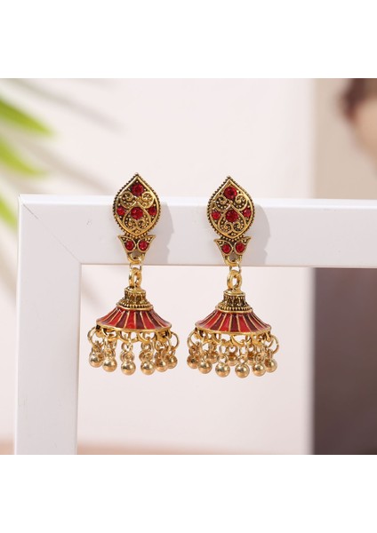 5 Pairs Vintage Mandala Çiçek Çingene Bırak Dangle Küpe Kadınlar Için Boho Retro Tribal Hollow Küpe Seti (Yurt Dışından)