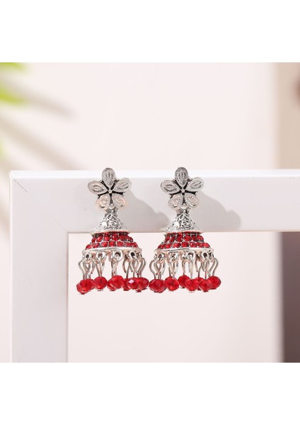 5 Pairs Vintage Mandala Çiçek Çingene Bırak Dangle Küpe Kadınlar Için Boho Retro Tribal Hollow Küpe Seti (Yurt Dışından)