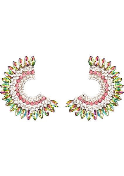 Küpeler Yaratıcı Alaşım Elmas Taklidi C-Şekilli Küpeler Kadın Küpeleri (Yurt Dışından) fiyatları