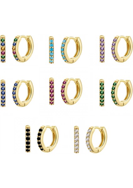 Yapay Elmas Halka Küpeler Altın Kaplama Pirin? Küpeler Kristal Fit Menteşeli Küpeler Kadın Siyah Alt?n (Yurt Dışından) fiyatları