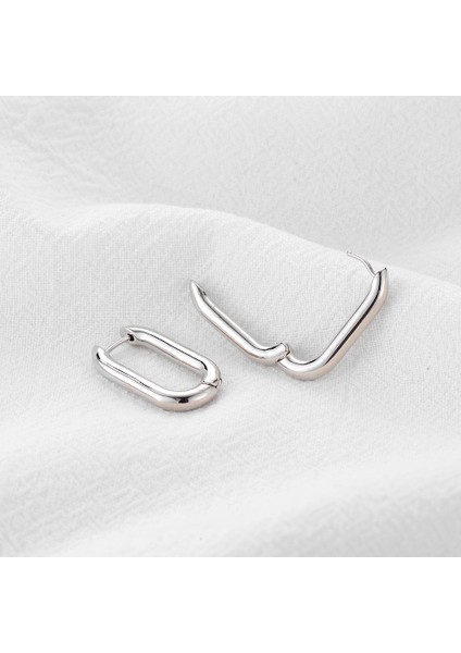 Kadınlar Için 2 Pcs Oval Halka Küpeler - Küçük U-Şekilli Yuvarlak Dikdörtgen Geometrik Kıkırdak Manşet Halka Küpeler Kadınlar Kızlar Için Moda Takı Hediyeleri (Yurt Dışından) fırsatları