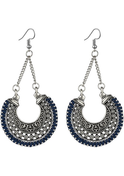 Kadın Sahte Tüy Küpe Bohemian Saçak Püskül Uzun Damla Dangle Küpe Seti Dream Catcher Tasarım ile Kadın Kızlar Için (Yurt Dışından)