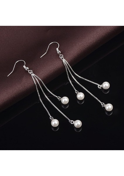 Bir ?ift Kulak Kancası? Uzun Incil Markası Güzel Zarif Parlak Doku Küpe Küpe Hediye (Yurt Dışından) modelleri