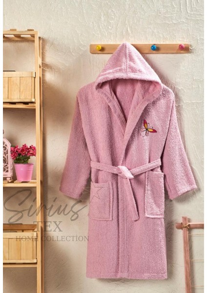 Home Collectionkapüşonlu Çocuk Bornozu Kız-Erkek %100 Pamuk